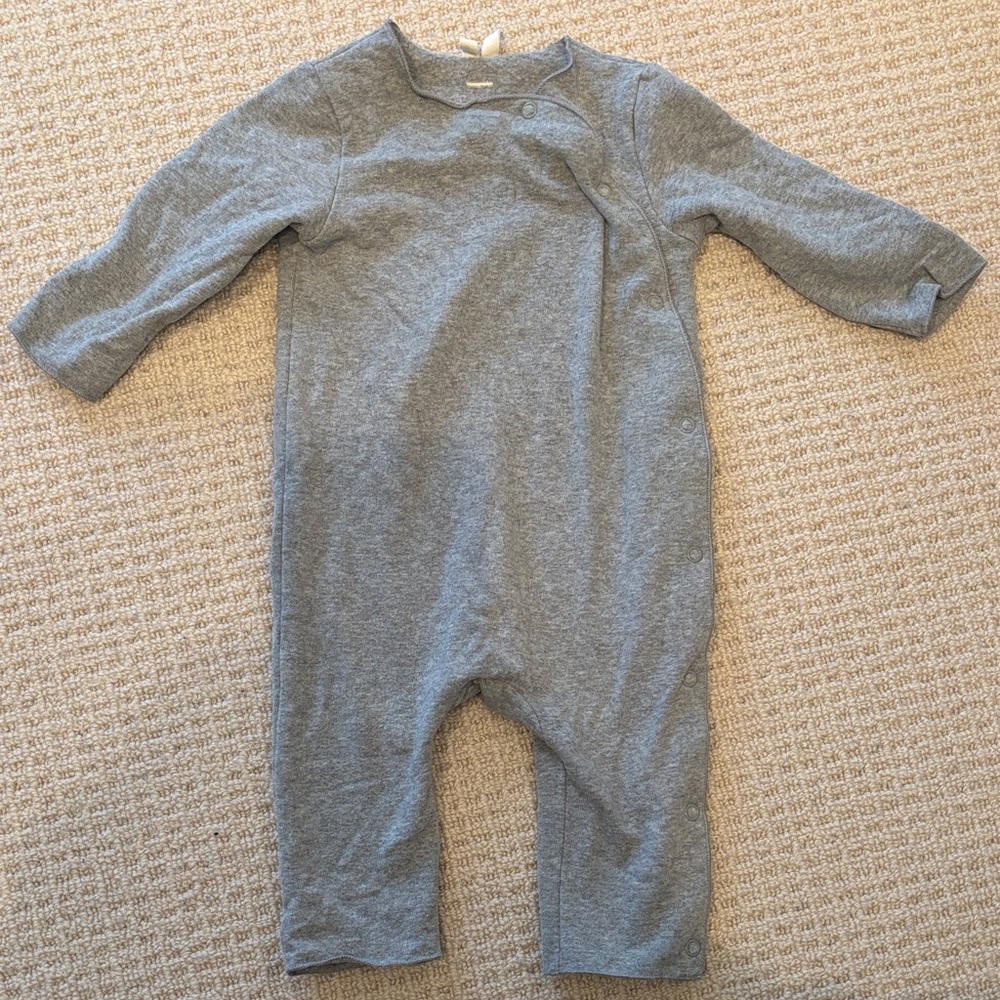Cozy Gray Kids Footie